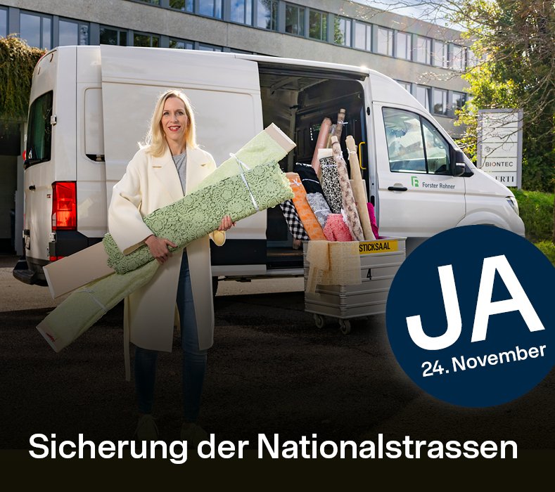 JA zur Sicherung der Nationalstrassen